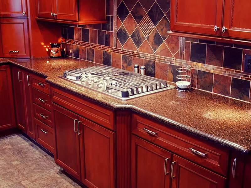Kitchen remodel with new sink and countertops by Mr. Fix It
